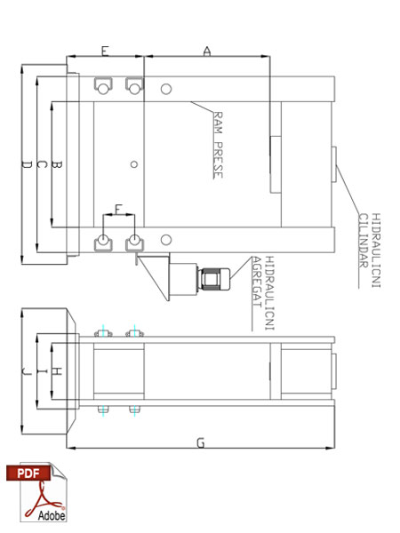 Hydraulic press 200 tons