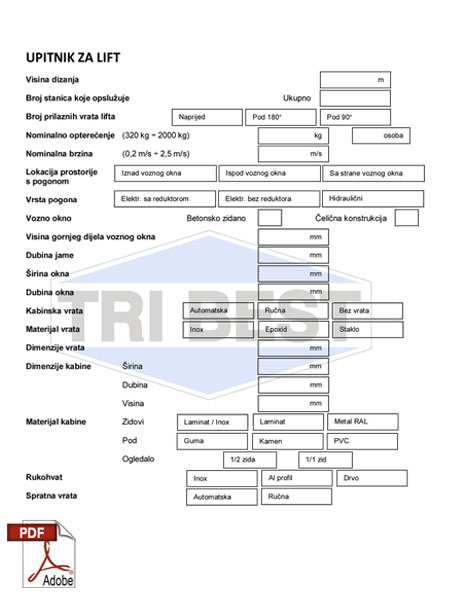 Upitnik za lift
